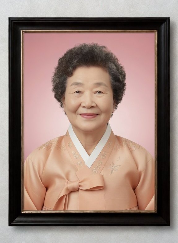 한복 영정사진